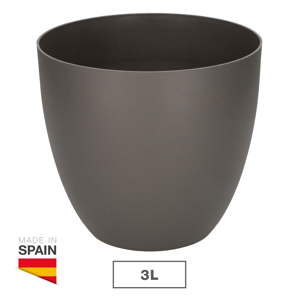 Pot de fleurs Tes Ø180mm Gris anthracite