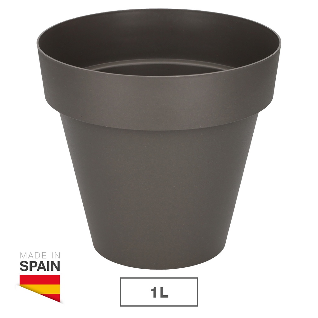 Maceta Tes Ø140mm Gris antracita