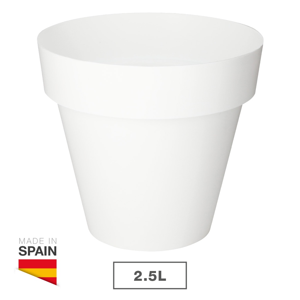 Pot de fleurs Tes Ø180mm Blanc