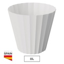 Maceta Doric Ø260mm Blanco