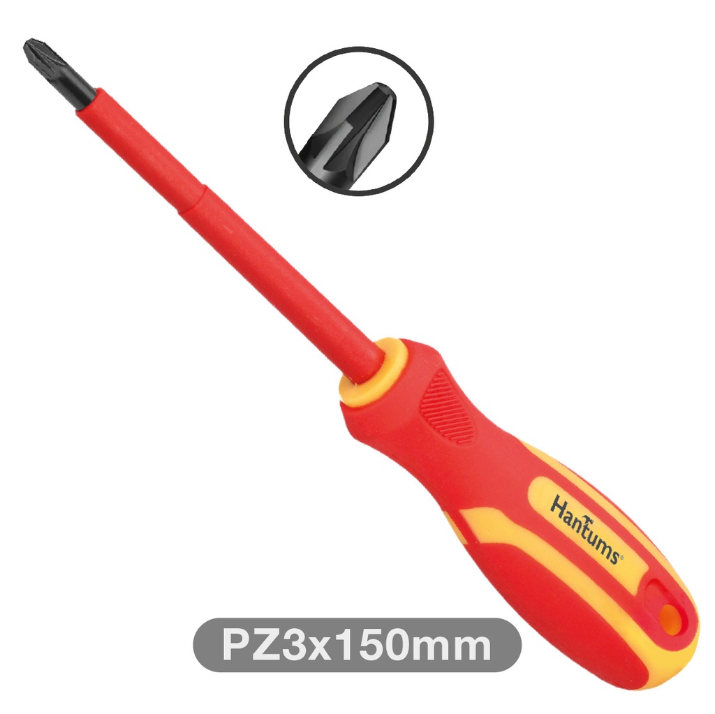 Chave de fendas Pozidriv isolada PZ3x150mm