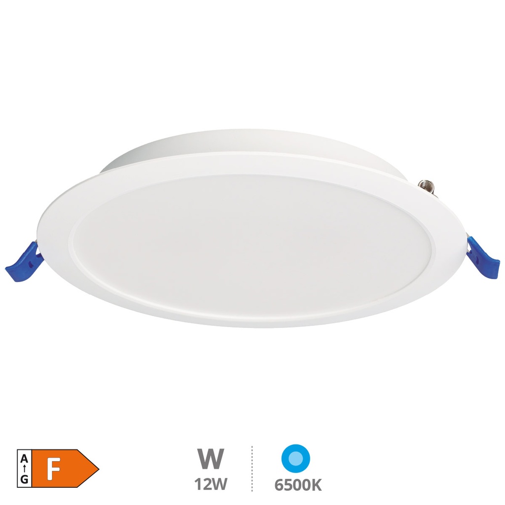 Downlight empotrable LED redondo Belur 12W 6500K Blanco