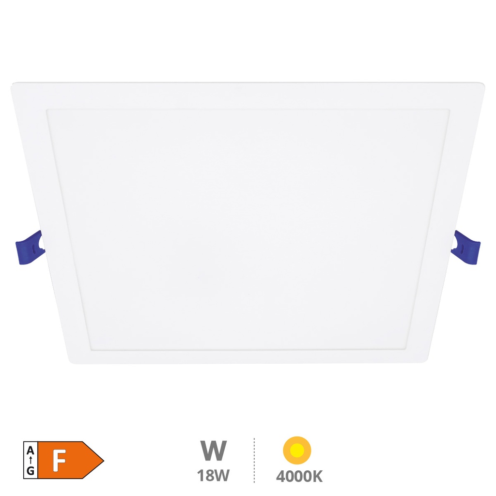 Downlight empotrable LED cuadrado Londa 18W 4000K Blanco