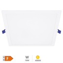 Downlight à encastrer LED carré Londa 18W 4000K Blanc