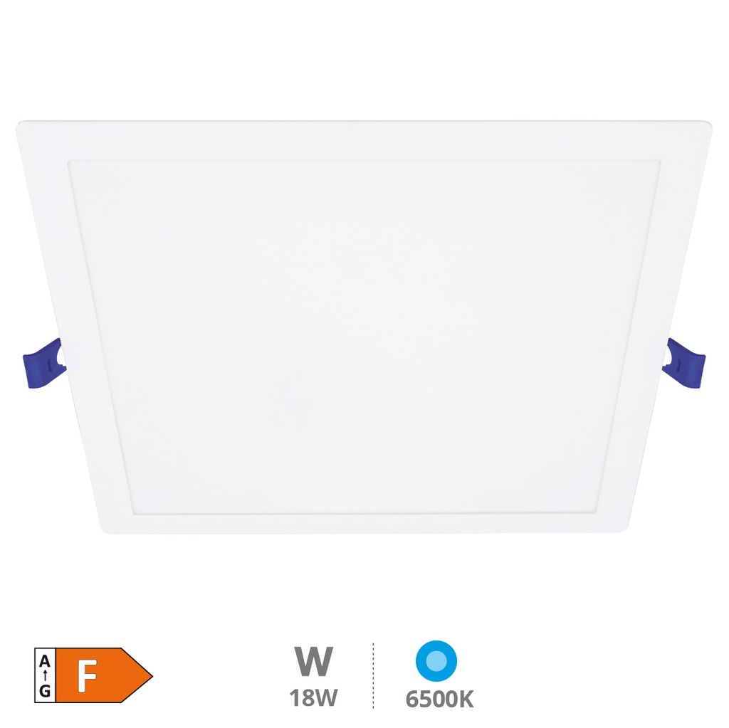 Downlight à encastrer LED carré Londa 18W 6500K Blanc
