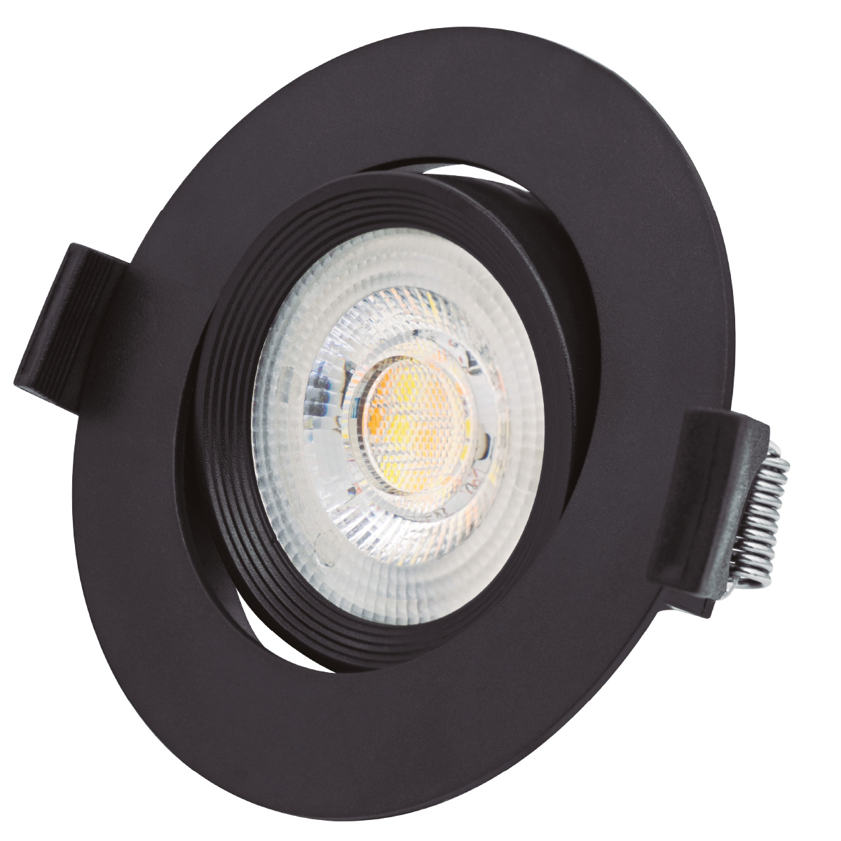 Aro basculante redondo empotrable LED Gonde 7W 3000-4000-6500K Negro 