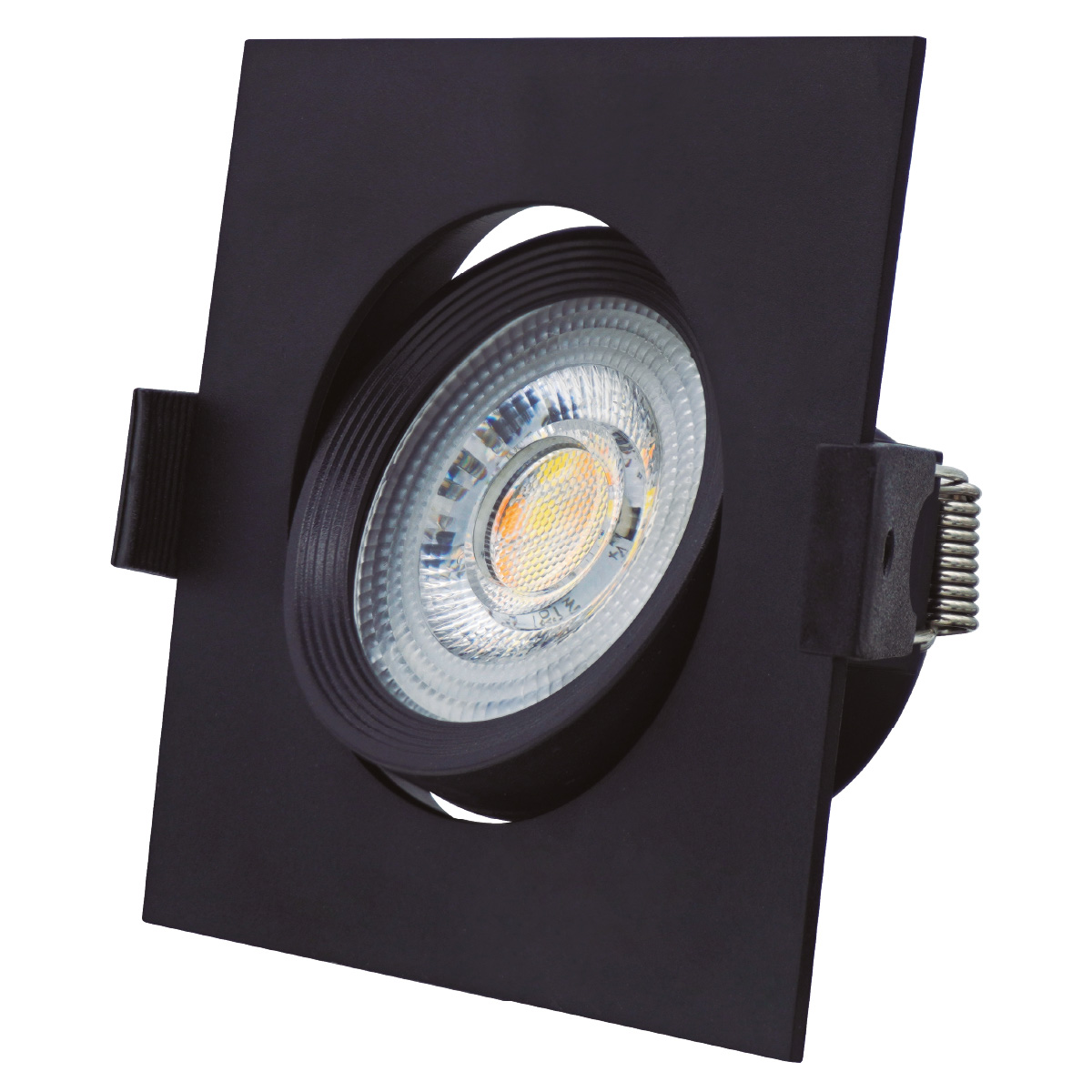 Aro basculante cuadrado empotrable LED Gonde 7W 3000-4000-6500K Negro 