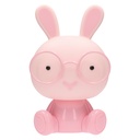 Veilleuse enfant LED Lapin 5W + lumière de jour avec haut-parleur et batterie Rose