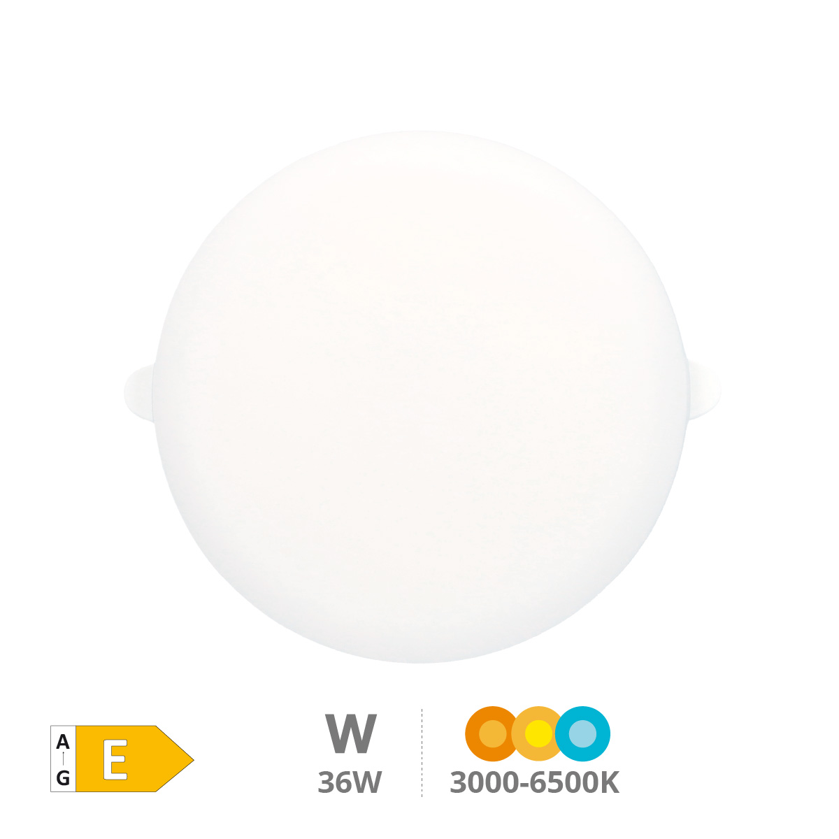 Downlight LED Larissa à encastrer réglable 18W 3000-4000-6500K