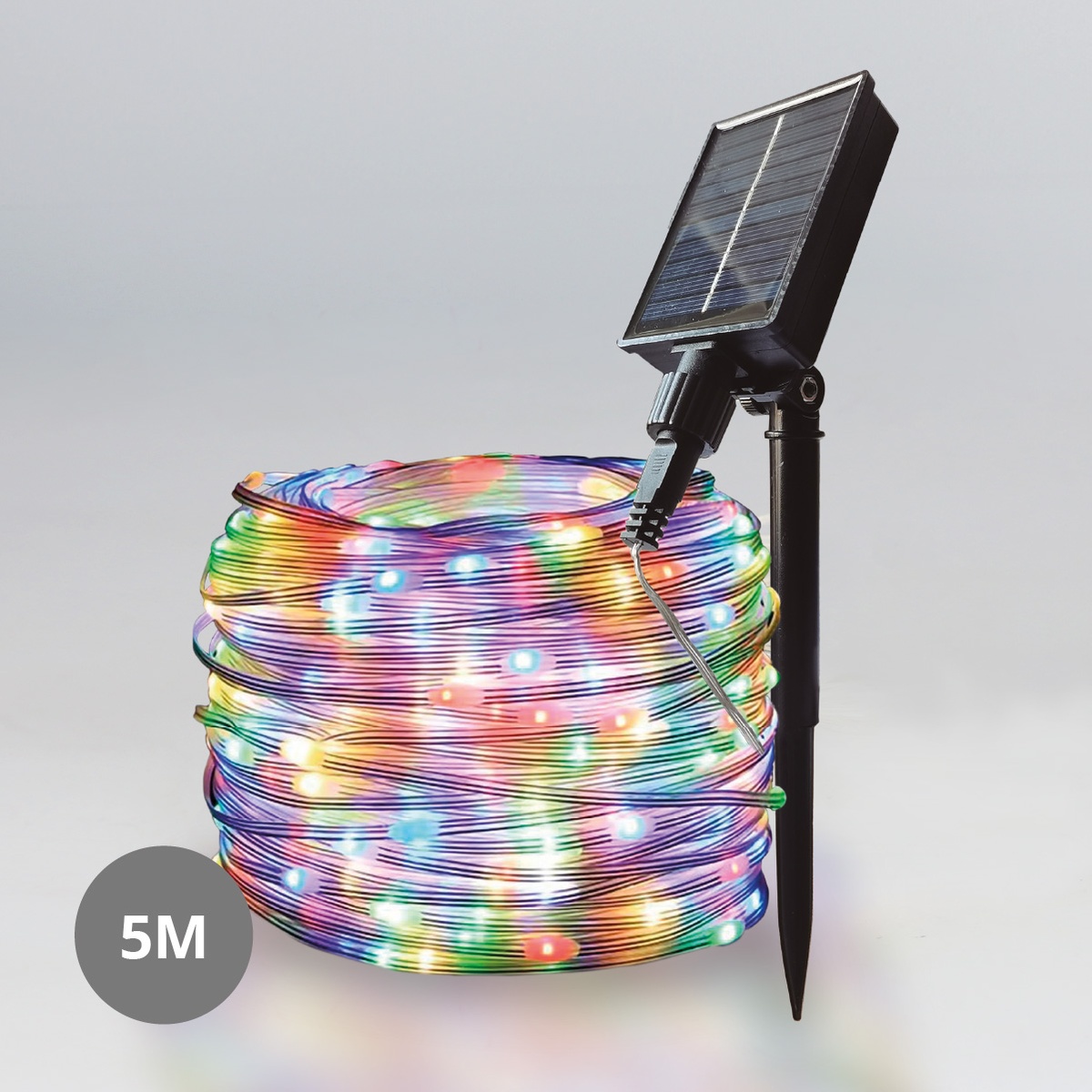 5M LED garland solar 8 functions RGB