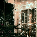 2X1M solar LED curtain Cool white