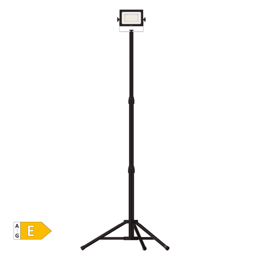 LED floodlight with tripod 1x50W 6500K IP65