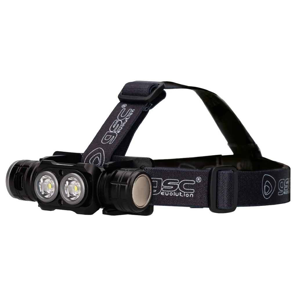 LED headlamp USB rechargeable 40W 3000lm
