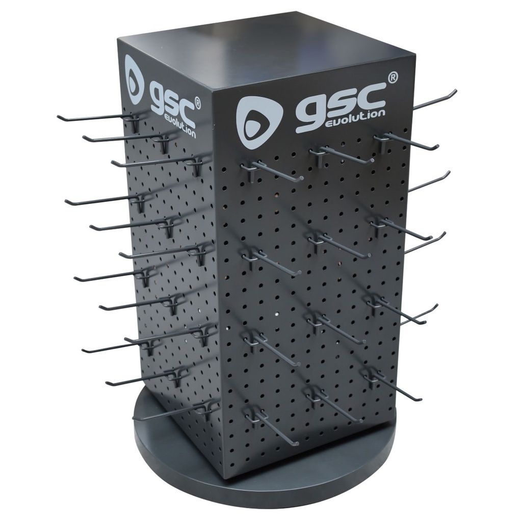 Expositor rotativo Odemis 250x640mm com 36 ganchos
