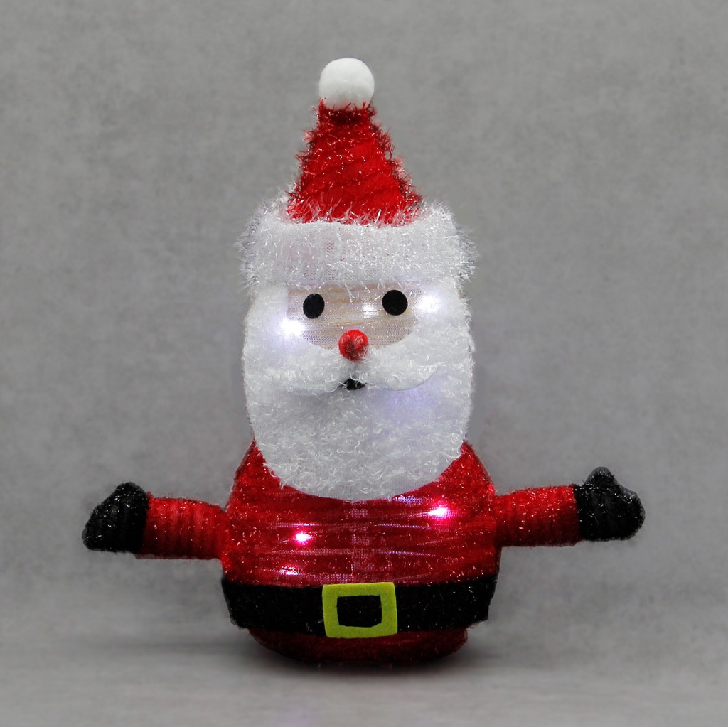 Père Noël pliable LED 300mm Lumière froide