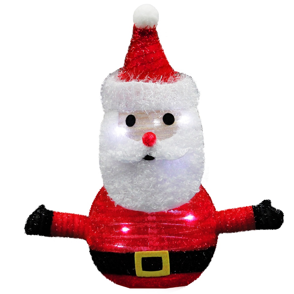 Papá Noel plegable LED 300mm Luz fría