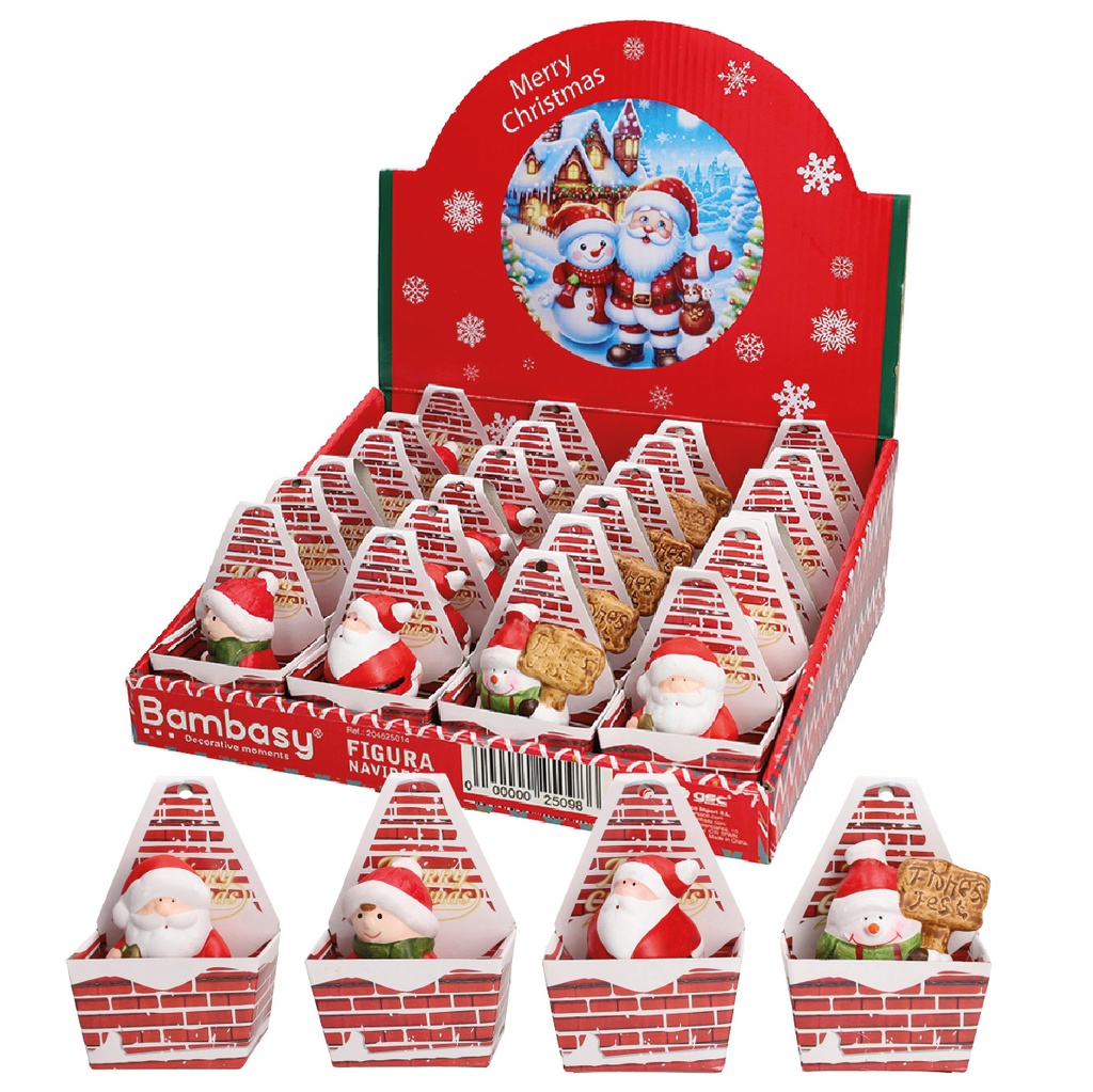 Figure décorative de Noël - boîte prés. 24u