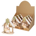 Figure décorative naissance crèche - boîte prés. 6u