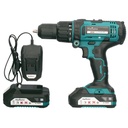 Kit taladro destornillador inalámbrico con percutor y dos baterías 20V