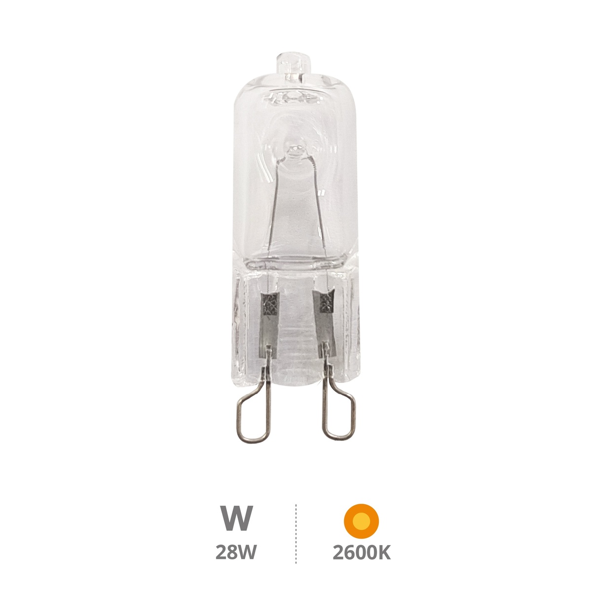 Bombilla halógena para horno 28W G9