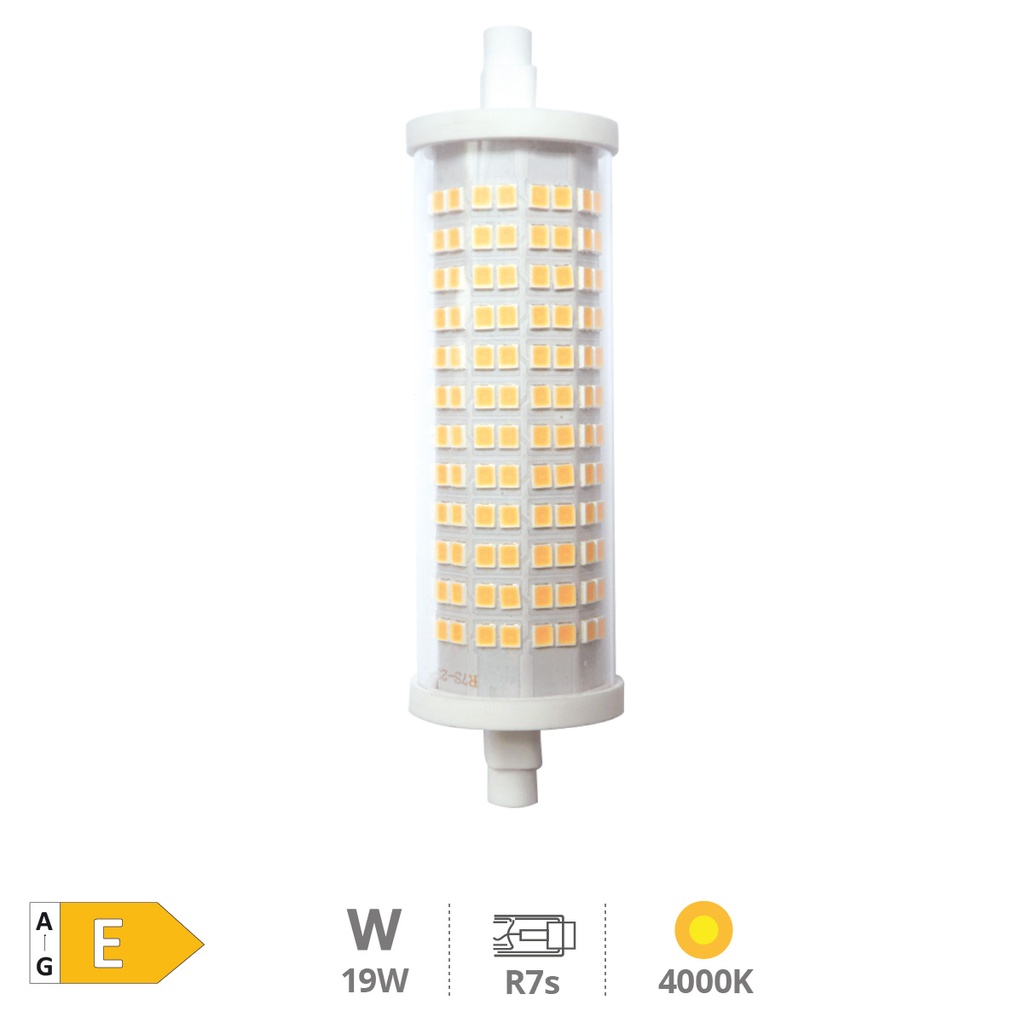 Bombilla lineal LED 118mm R7s 19W 4000K