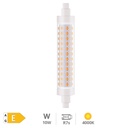 Lâmpada linear LED 118 mm R7s 10W 4000K regulável