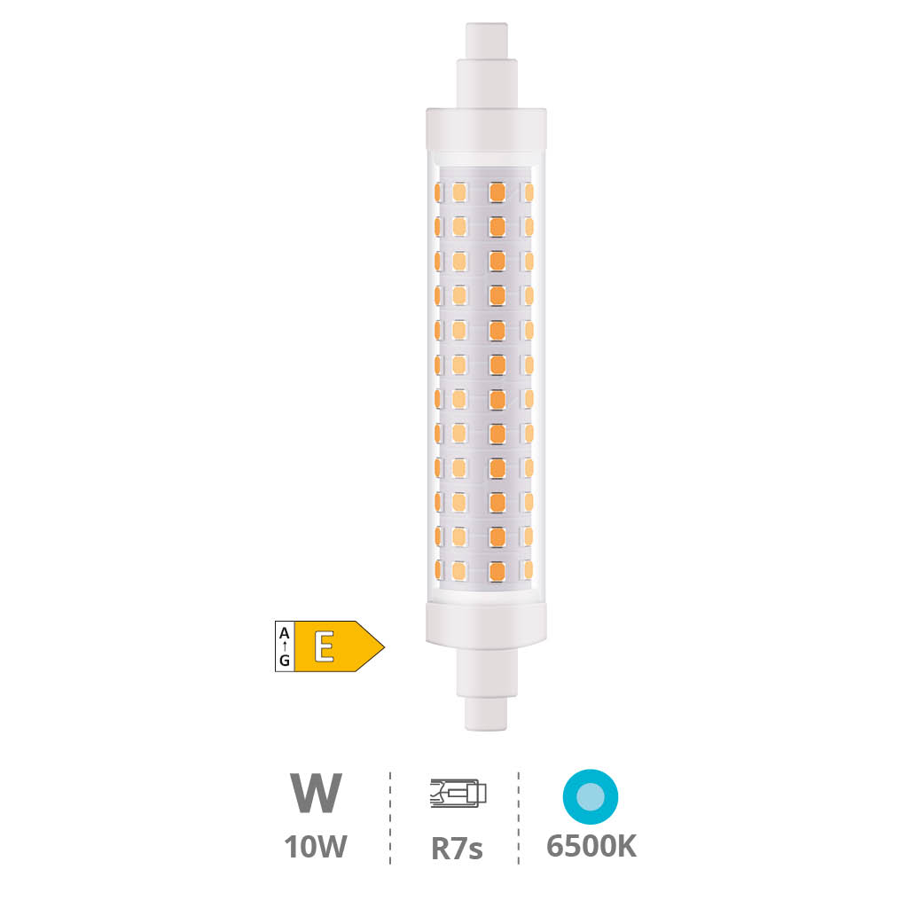 Bombilla lineal LED 118mm R7s 10W 6000K regulable