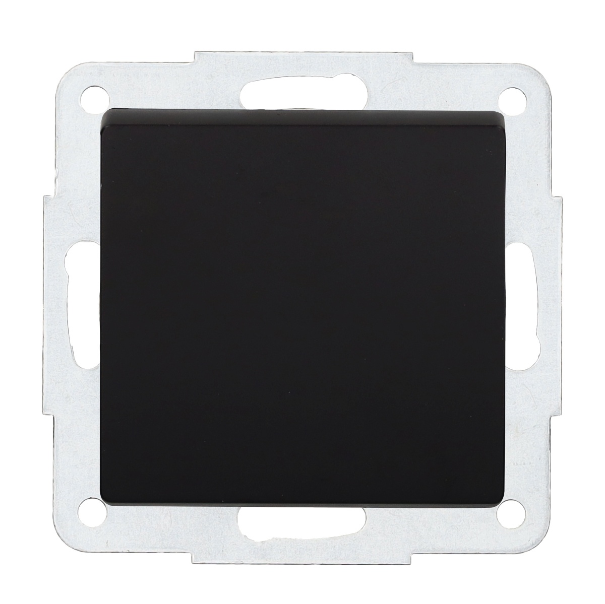 Conmutador empotrable Gamma Negro 