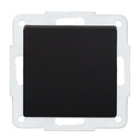 Conmutador empotrable Gamma Negro 