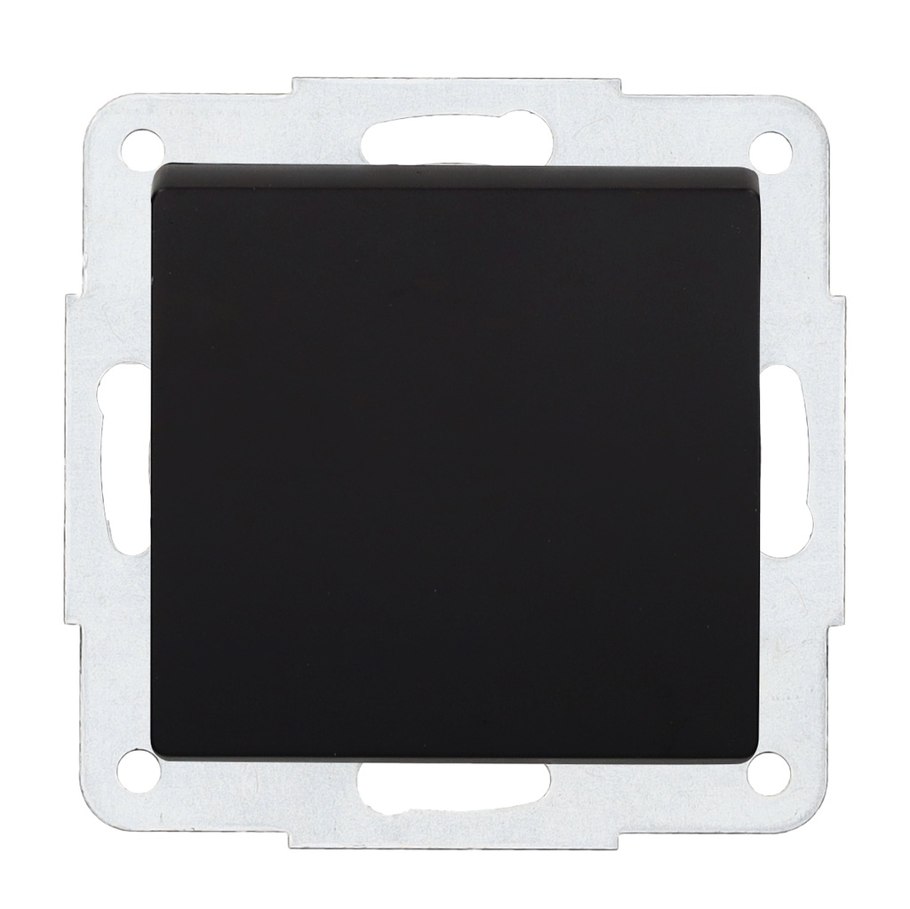 Pulsador empotrable Gamma Negro 