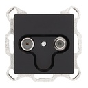 Gamma TV and FM recessed terminal Black