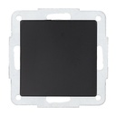 Tapa ciega empotrable Gamma Negro 