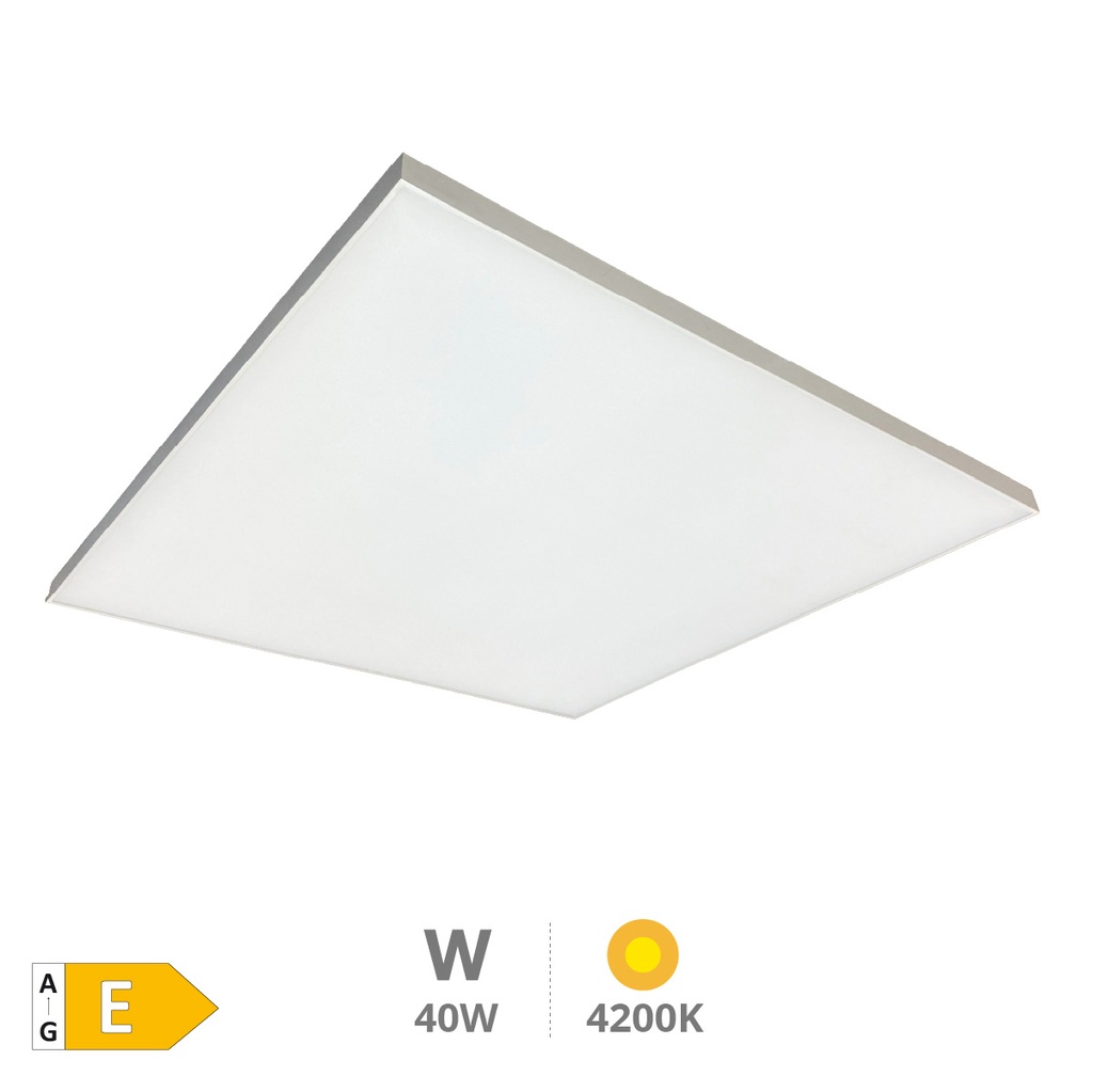 Ubari LED recessed panel 59,5x59,5cm 40W 4200K Without frame