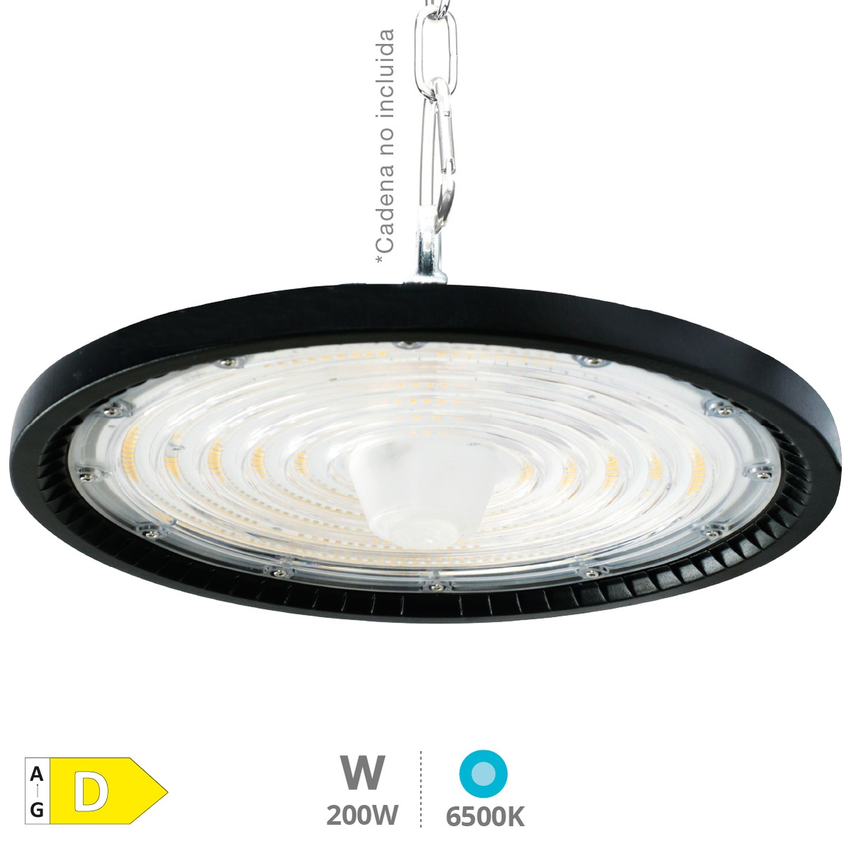 Campana industrial LED Titas 200W 60-90-120º 6500K