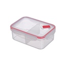 Boîte hermétiques divisé en plastique avec valve 0.8L