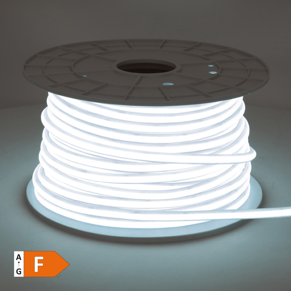 Rouleau 50M bande LED 12W/M 6000K IP65 230V réglable