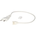 Câble 30cm avec connecteur incurvé et fiche EU pour bandes LED 10mm