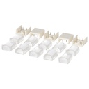Pack 5 conectores curvados para unir tiras LED 10mm 