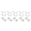 Kit 10 clips e parafusos de fixação de parede para fitas LED 10mm