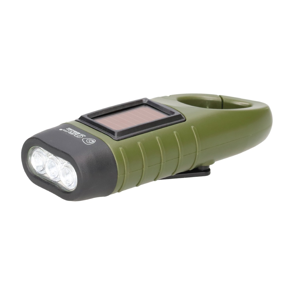 Solar LED fashlight dynamo 20lm