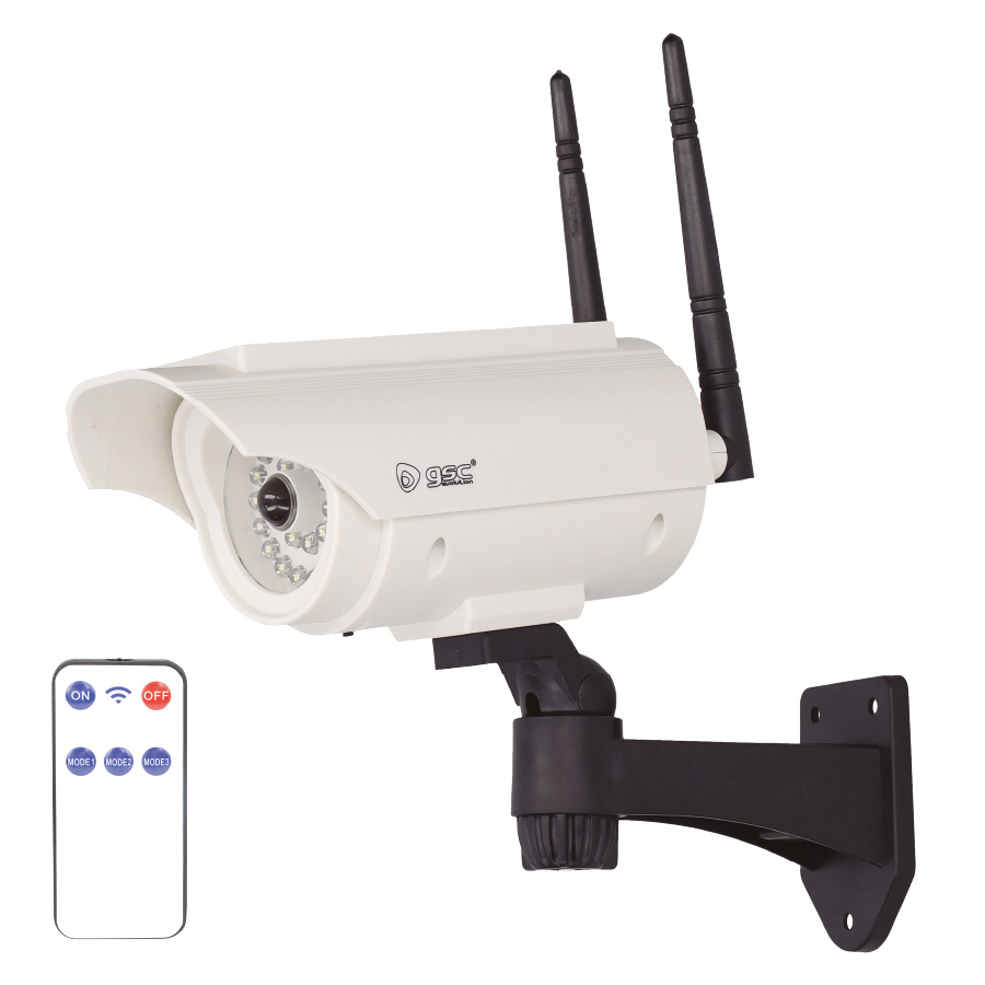 Simulated solar surveillance camera Selcuk with motion sensor and remote control IP66