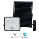 Projetor solar LED Pamol com sensor de movimento e crepuscular 200W 6500K IP65 Preto
