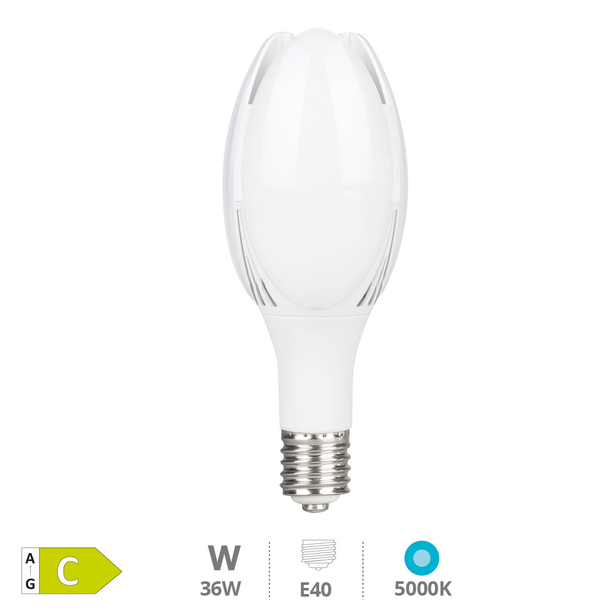 Bombilla LED industrial Oihana 50W E27 5000K (copia)