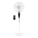 Ventilateur sur pied Kabila avec commande et minuterie Ø44,5cm 30W moteur DC Blanc