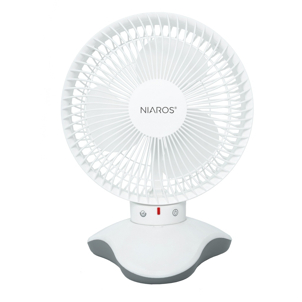 Ventilateur de table Zawadi Ø18cm 5W moteur DC Blanc
