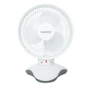 Ventilateur de table Zawadi Ø18cm 5W moteur DC Blanc