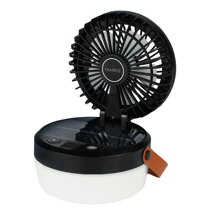 Mini ventilateur solaire Atabey avec lumière 
