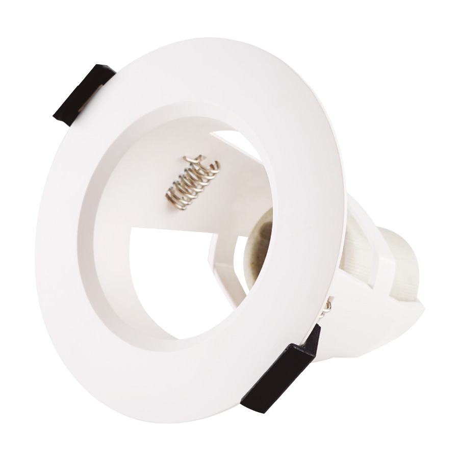 Suporte de lâmpadas encastrável Ø95mm E14 Branco