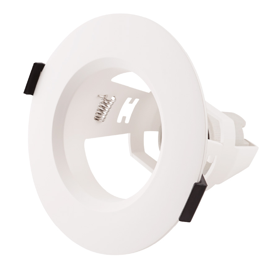 Porte-lampe à encastrer Ø120mm E27 Blanc