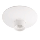 Porte-lampe surface plane E27 Blanc